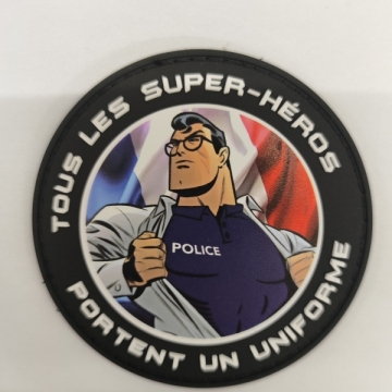 Ecusson PVC Super Héros Police