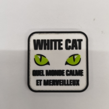 ECUSSON CARRE CHAT BLANC 5 CM