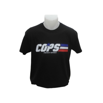 Tee Shirt COPS French Heroes Noir