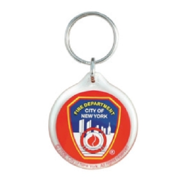 PORTE-CLES ROND FDNY ROUGE