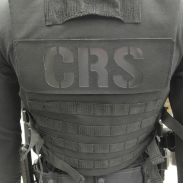 Bande CRS Cordura Noir - Noir Grand Modèle