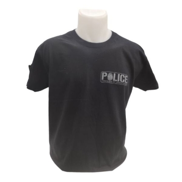 TEE SHIRT POLICE EMPREINTE NOIR