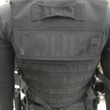 Bande Police Cordura Noir - Noir Grand Modèle