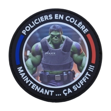 ECUSSON HULK - POLICIERS EN COLERE